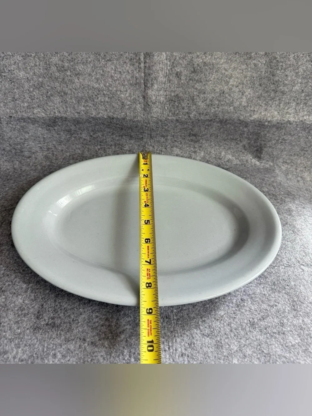 Vintage Buffalo China Blue Lune Ware Restaurant-Style Oval Platter